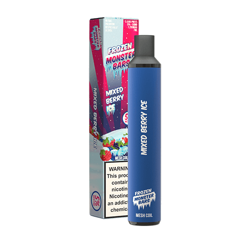 Monster Bars 3500 Disposable Vape Device Frozen Mixed Berry Ice