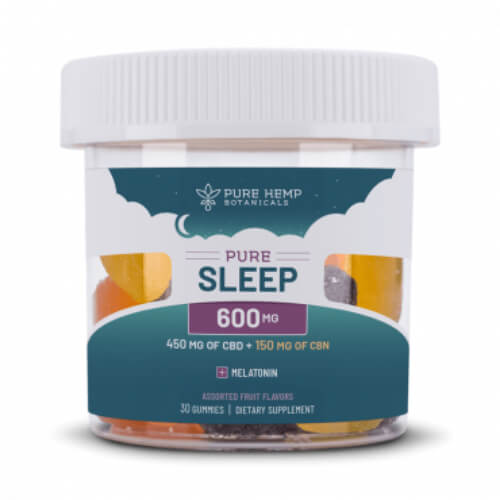 600mg Pure Sleep CBD+CBN Gummies-Max-Quality image