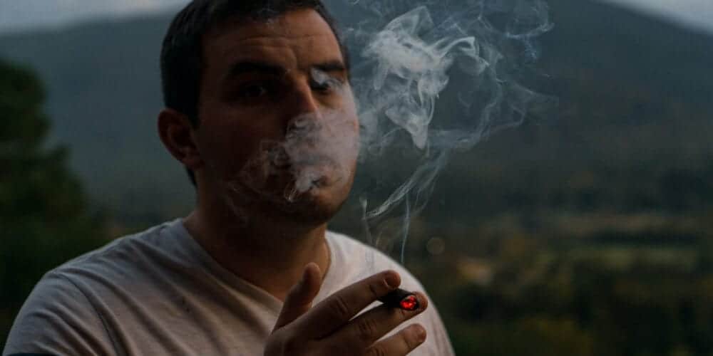 guy smoking pot image