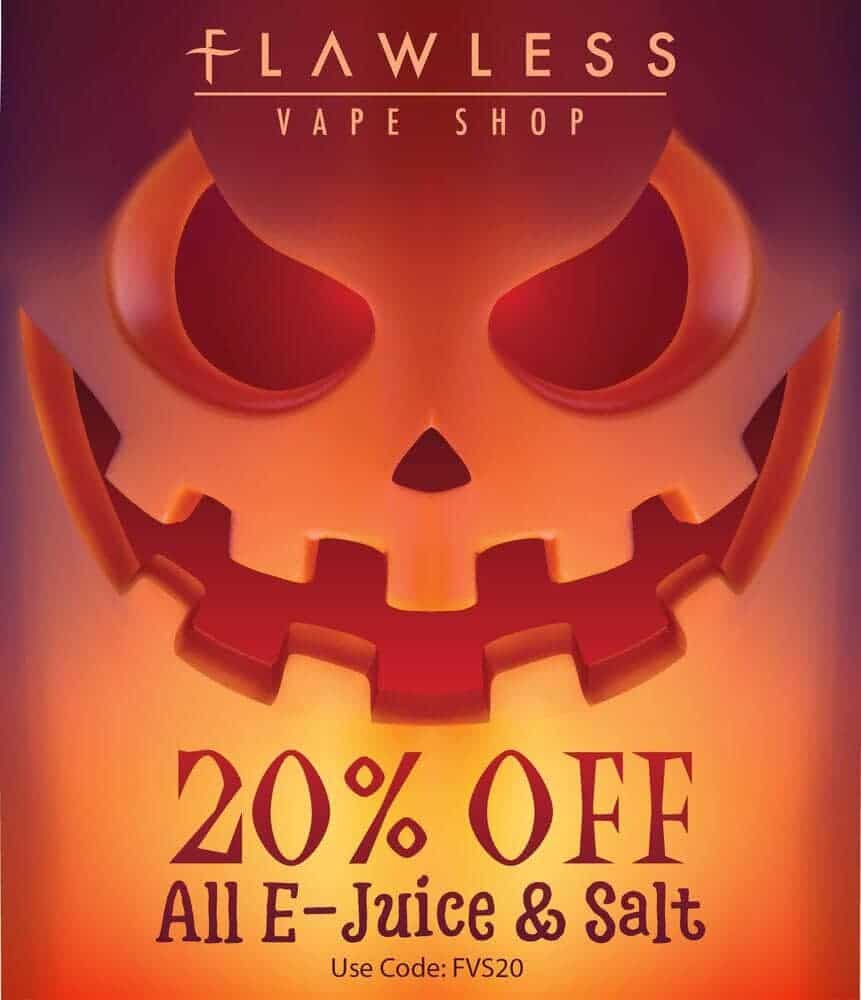 Flawless Vape Shop halloween deal image