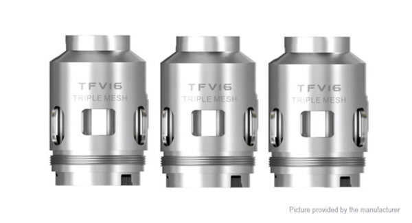 3PCS Authentic Smoktech SMOK TFV16 Replacement Triple Mesh Coil Head