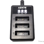 AZKTE NP-BX1 3-Slot Battery Charger for Sony RX100/HX300/RX1/AS15