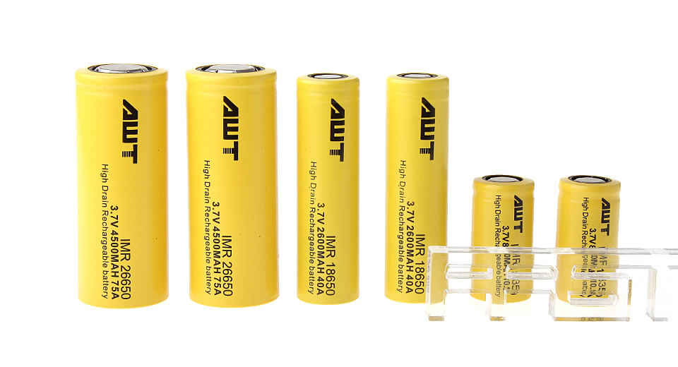 Authentic Awt Imr 150 3 7v Rechargeable Lithium Batteries 6 Piece Vape Habitat