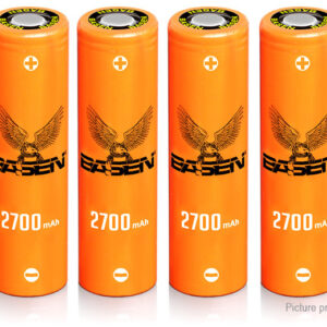 Authentic BASEN IMR 18650 3.7V 2700mAh Rechargeable Li-ion Batteries (4-Pack)