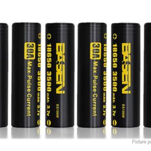Authentic BASEN IMR 18650 3.7V 3500mAh Rechargeable Li-Mn Battery (8-Pack)