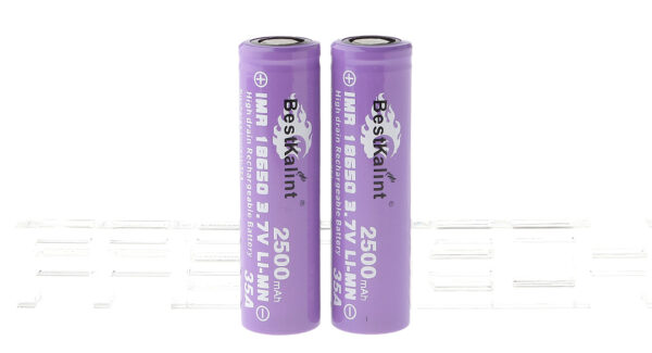 Authentic BestKalint IMR 18650 3.7V "2500mAh" Rechargeable Li-Mn Batteries (2-Pack)
