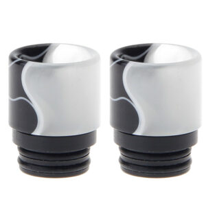 Authentic Clrane Acrylic + POM Combination Wide Bore Drip Tip (2-Pack)
