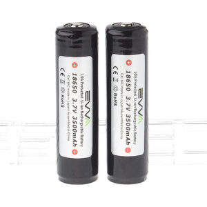 Authentic EVVA 18650 3.7V "3500mah" Rechargeable Li-ion Batteries (2-Pack)