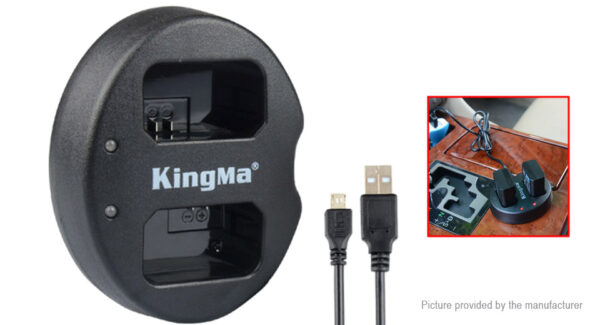 Authentic KingMa BM015-FW50 Dual Slot Battery Charger for Sony Digital Camera