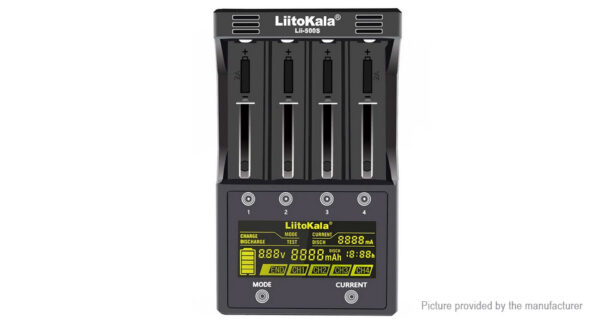 Authentic LiitoKala Lii-500S 4-Slot Li-ion/Ni-MH Battery Charger (EU)