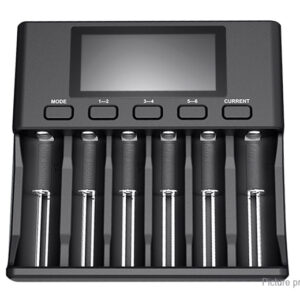 Authentic LiitoKala Lii-S6 6-Slot Battery Charger (UK)