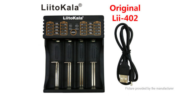 Authentic LiitoKala lii-402 4-Slot Battery Charger