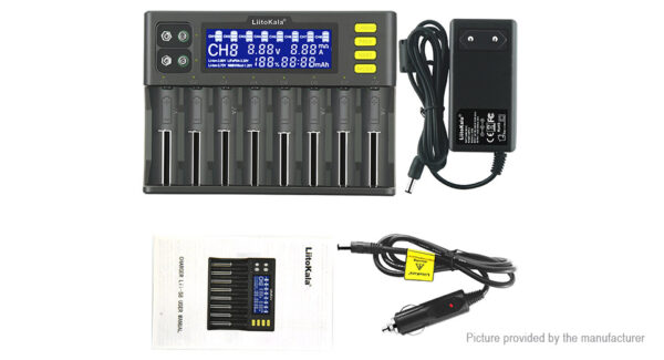 Authentic LiitoKala lii-S8 8-Slot Li-ion/IMR/LiFePO4/Ni-MH/Ni-Cd Battery Charger (EU)