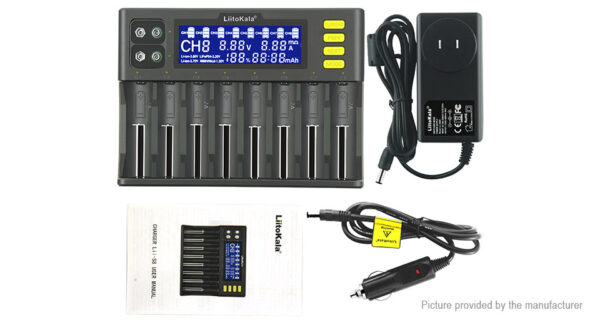 Authentic LiitoKala lii-S8 8-Slot Li-ion/IMR/LiFePO4/Ni-MH/Ni-Cd Battery Charger (US)