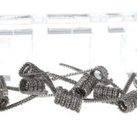 Authentic MKWS FeCrAl Half Staggered Fused Clapton Pre-Coiled Wire for RBA Atomizer (10-Pack)