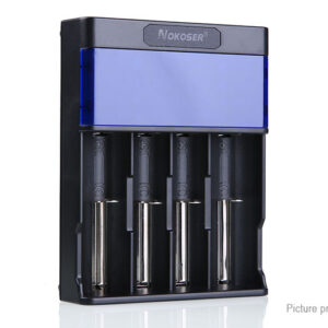 Authentic NOKOSER NK-A4 LED 4-Slot Multifunctional Battery Charger (EU)
