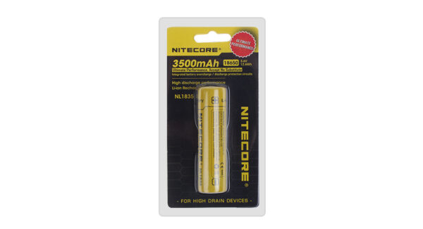 Authentic Nitecore NL1835 18650 3500mAh 3.6V Rechargeable Li-Ion Battery
