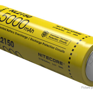 Authentic Nitecore NL2150 21700 3.6V 5000mAh Rechargeable Li-ion Battery