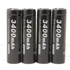 Authentic Soshine 18650 3.7V "3400mAh" Rechargeable Li-ion Batteries (4-Pack)