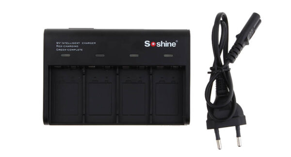 Authentic Soshine V4 4-Slot Intelligent Battery Charger
