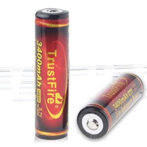 Authentic TrustFire INR 18650 3.7V 3400mAh Rechargeable Li-ion Batteries (2-Pack)