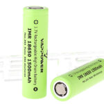 Authentic VAPPOWER IMR 18650 3.7V "1500"mAh Rechargeable Li-Ion Batteries (2-Pack)