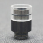 Authentic Vapesoon Stainless Steel + Glass Hybrid 510 Drip Tip