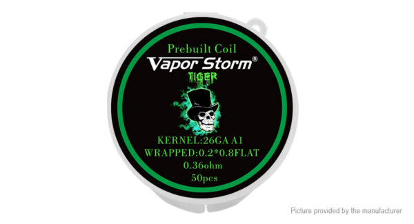 Authentic Vapor Storm Kanthal A1 Tiger Pre-Coiled Wire (50-Pack)