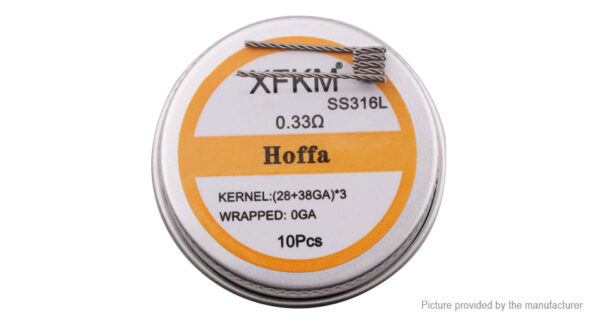 Authentic XFKM 316L Stainless Steel Hoffa Pre-coiled Wire