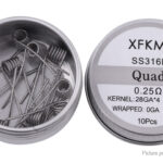 Authentic XFKM 316L Stainless Steel Quad Pre-Coiled Wire