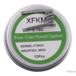 Authentic XFKM Kanthal A1 Four-core Fused Clapton Pre-Coiled Wire
