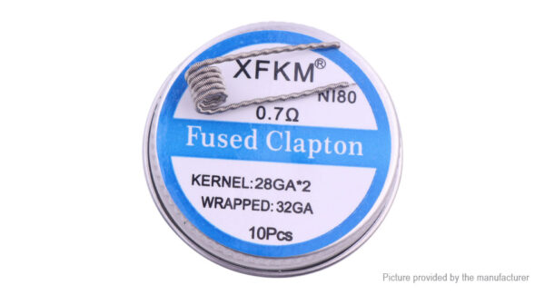Authentic XFKM Ni80 Fused Clapton Pre-Coiled Wire