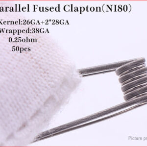 Authentic XFKM Ni80 Parallel Fused Clapton Pre-Coiled Wire
