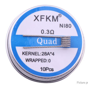 Authentic XFKM Ni80 Quad Pre-Coiled Wire