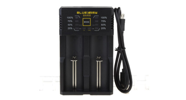BLUEARMY N2 Plus 2-Slot Battery Charger