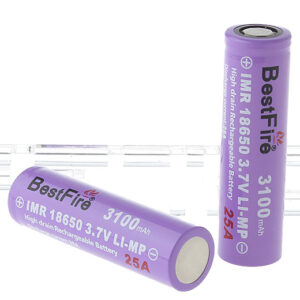 BestFire IMR 18650 3.7V "3100mAh" Rechargeable Li-MP Batteries (2-Pack)