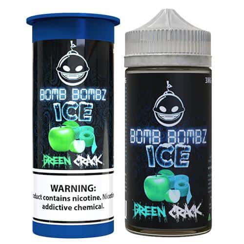 Bomb Bombz Premium E-Liquid - Green Crack ICE - 100ml / 0mg