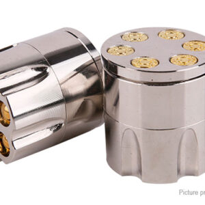 Bullet Styled Zinc Alloy 3-Layer Herb Tobacco Grinder Hand Crusher Muller