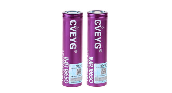 CVEYG IMR 18650 3.7V 3000mAh Rechargeable Li-ion Battery (2-Pack)