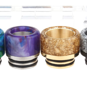 Clrane Resin + Stainless Steel & Resin + POM Hybrid 810 Drip Tip (4 Pieces)