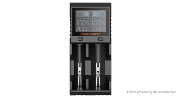 FOLOMOV A2 2-slot Smart Battery Charger (US)
