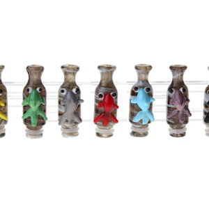 Fish Style Handcrafted Glass 510 Drip Tips (7-Pack)