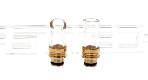 Glass + Brass 510 Drip Tips (2-Pack)