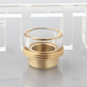 Glass + Brass Hybrid Drip Tip