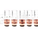 Glass + Stainless Steel 510 Drip Tips (5-Pack)