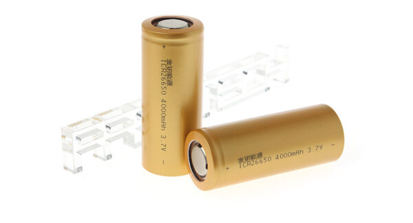 ICR 26650 3.7V 4000mAh Rechargeable Li-Ion Batteries (2-Piece)