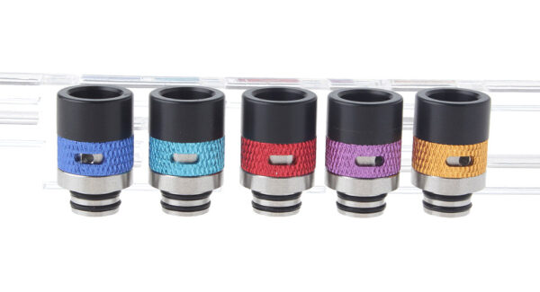 POM + Aluminum + Stainless Steel Hybrid AFC 510 Drip Tip (5 Pieces)