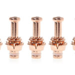 Plated Brass Lotus Style Drip Tips (5-Pack)