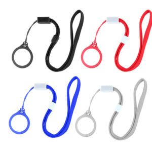 Polyester Lanyard w/ Aluminum Ring for E-Cigarettes (4 Pieces)