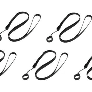 Polyester + Silicone Lanyard w/ Ring (5-Pack)